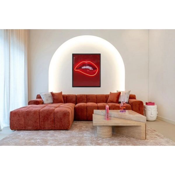 RICHMOND sofa CUBE L bordowa